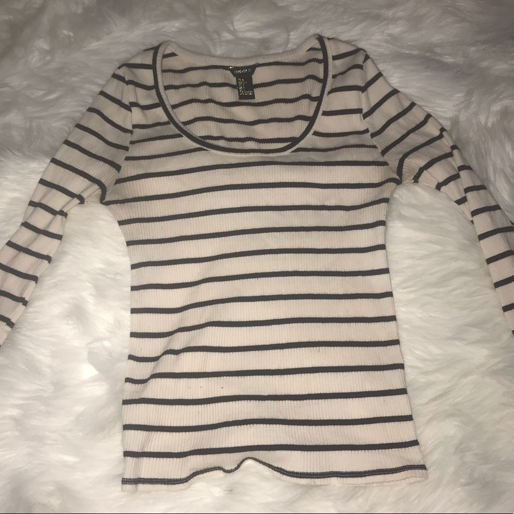 Forever 21 striped crop top